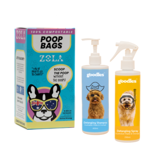 Zola Zola Compostable Dog Poop Bags + G'oodles Shampoo & Detangle Spray